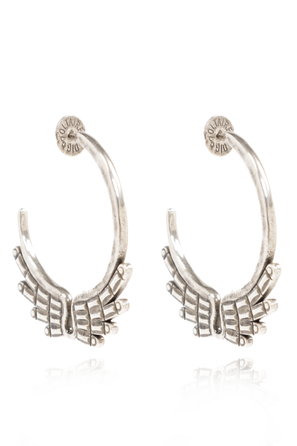 ‘Rock Star’ hoop earrings od BECOME A LUXURY SANTA CLAUS