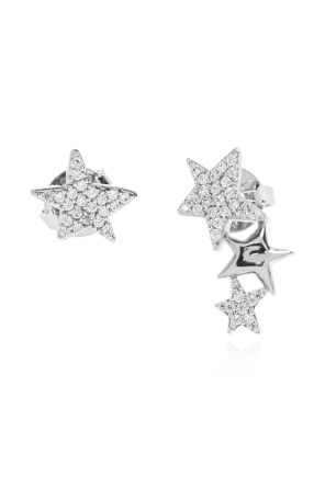 Earrings with shimmering crystals