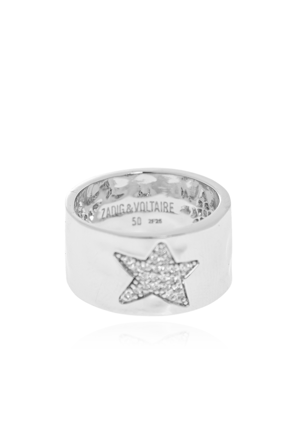 Zadig & Voltaire Anillo "Rock Star" con cristales brillantes