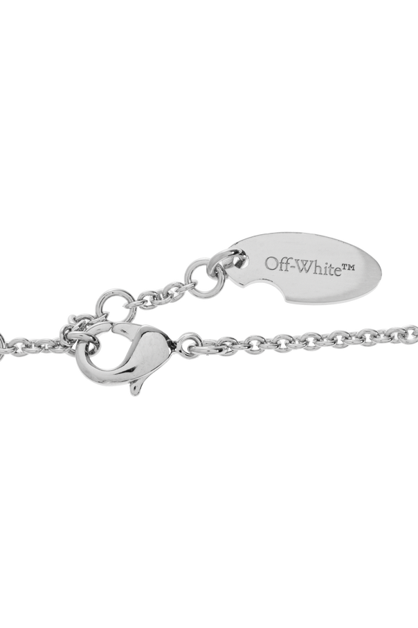 Off-White Bransoleta ze sztuczną perłą