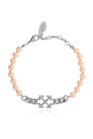 Bracelet with glass pearls