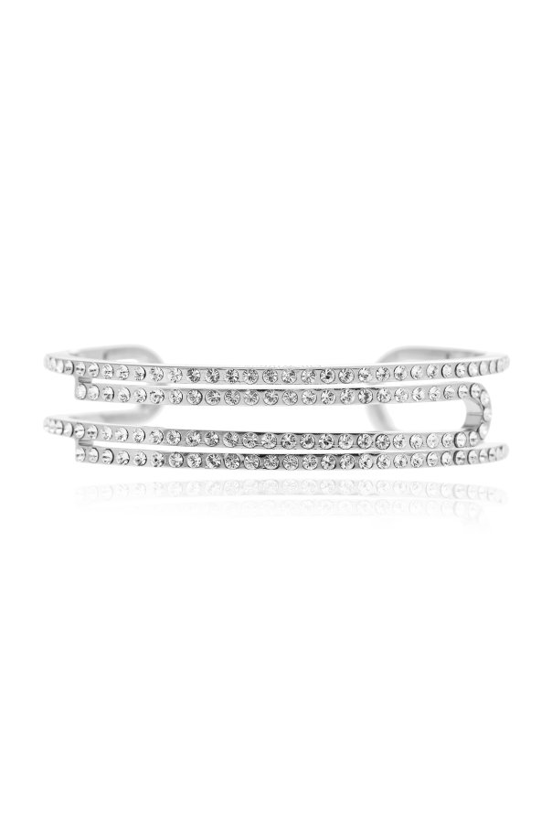 Brass bracelet with shimmering crystals od Off-White