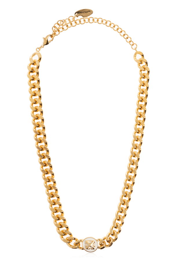 Off-White Mosiężny choker