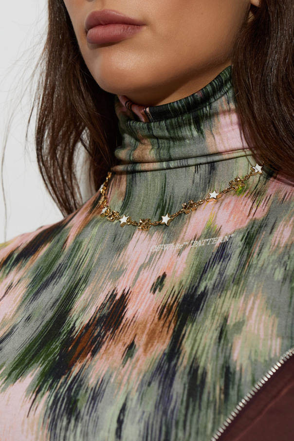 Off-White Brass necklace with pendants