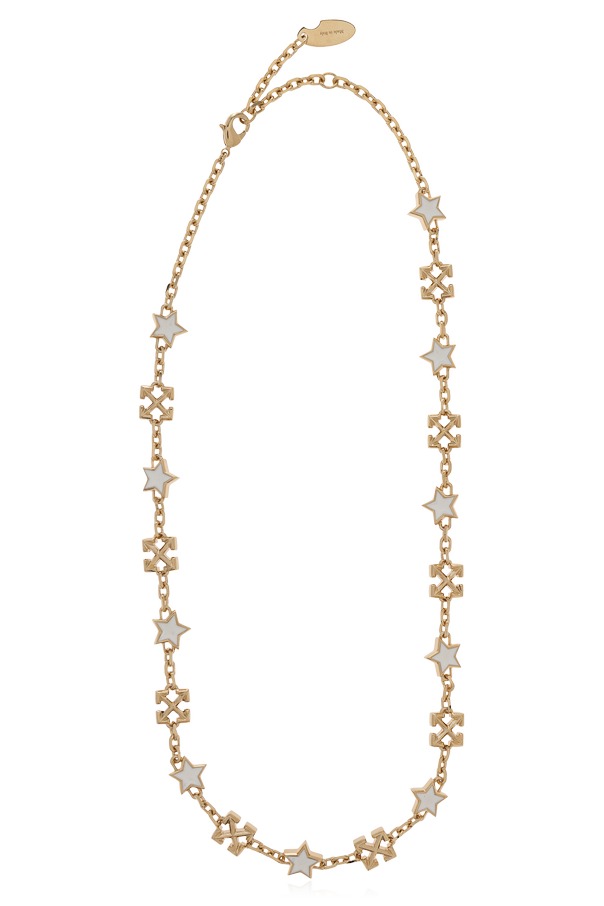 Off-White Brass necklace with pendants