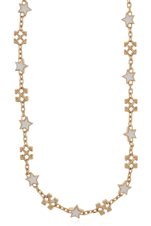Brass necklace with pendants