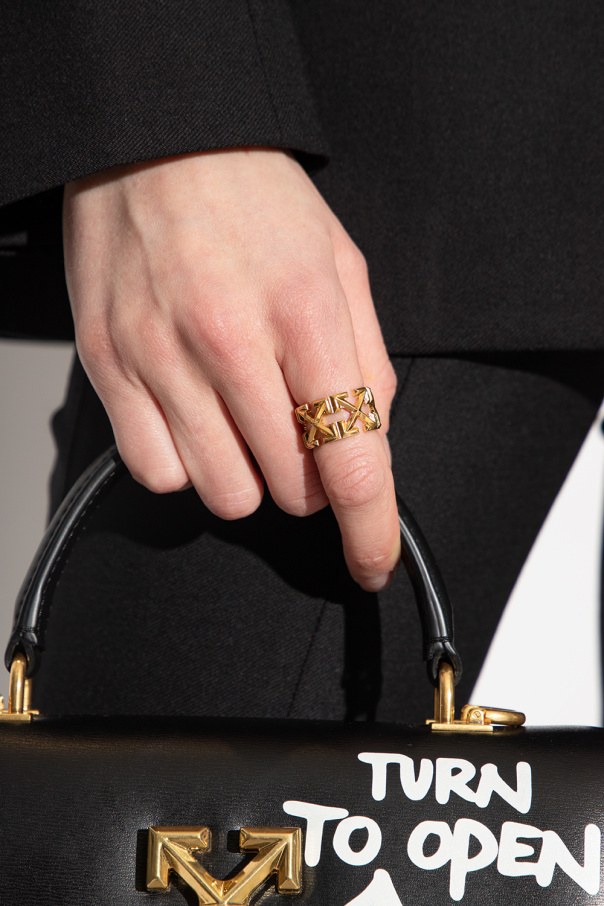 Off-White Brass ring