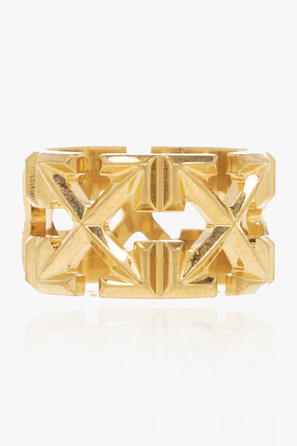 Off-White Brass ring