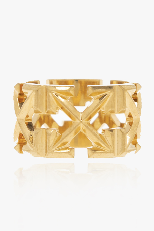 Off-White Brass ring