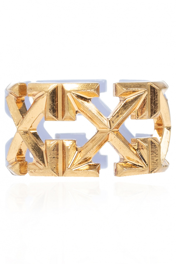 Off-White Brass ring