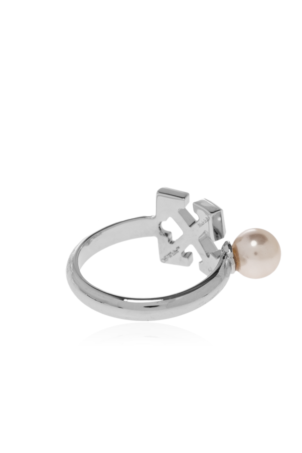Off-White Imitation pearl ring