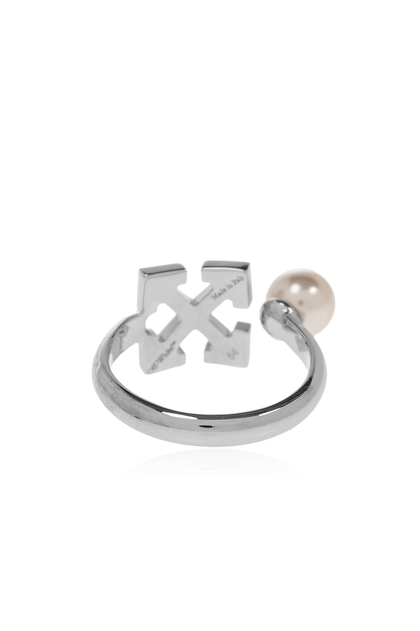Off-White Imitation pearl ring