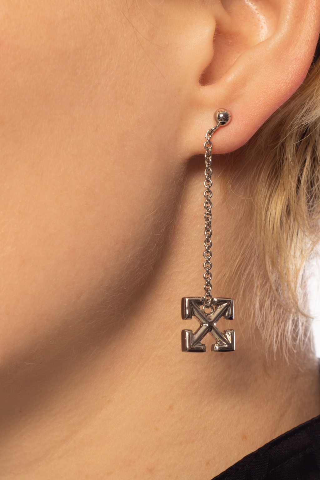 Drop earrings with logo Off-White Vitkac US