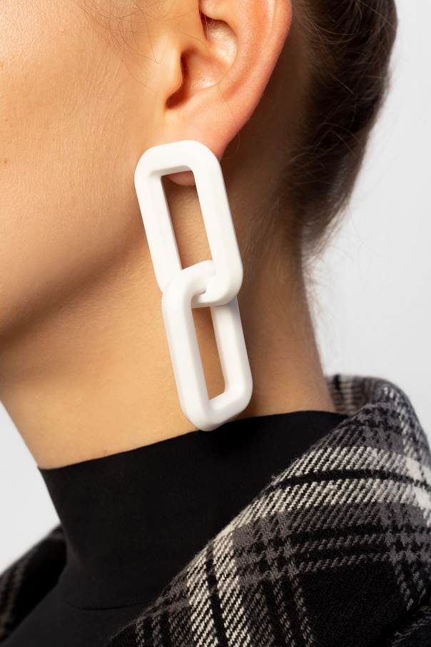 off white drop earrings