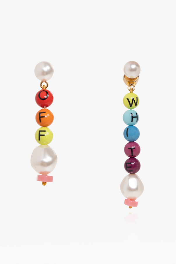 Off-White Drop earrings with logo