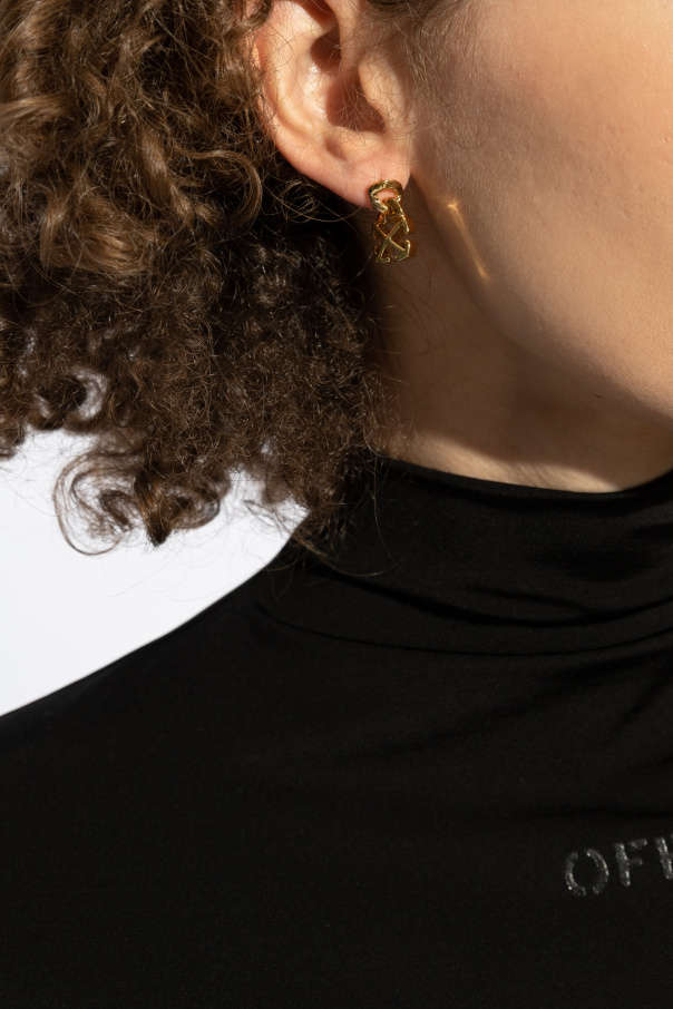 Off-White Brass Earrings