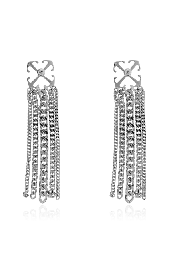 Off-White Długie kolczyki