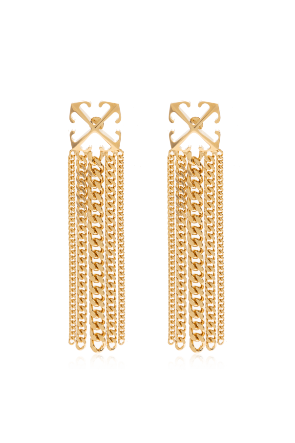 Brass earrings od Off-White