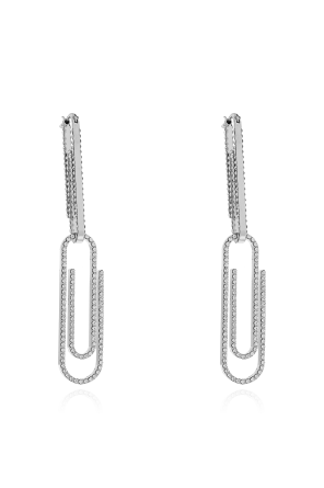 Earrings with shimmering crystals