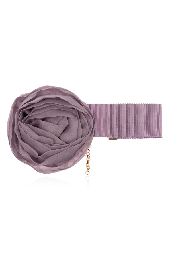 Blumarine Choker z broszką w kształcie róży