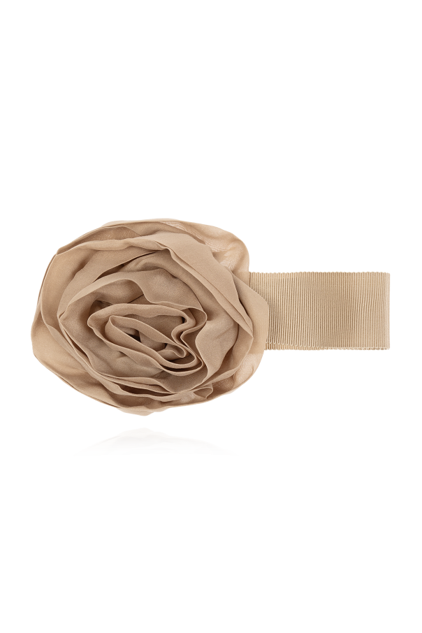 Choker with a rose-shaped brooch od Blumarine