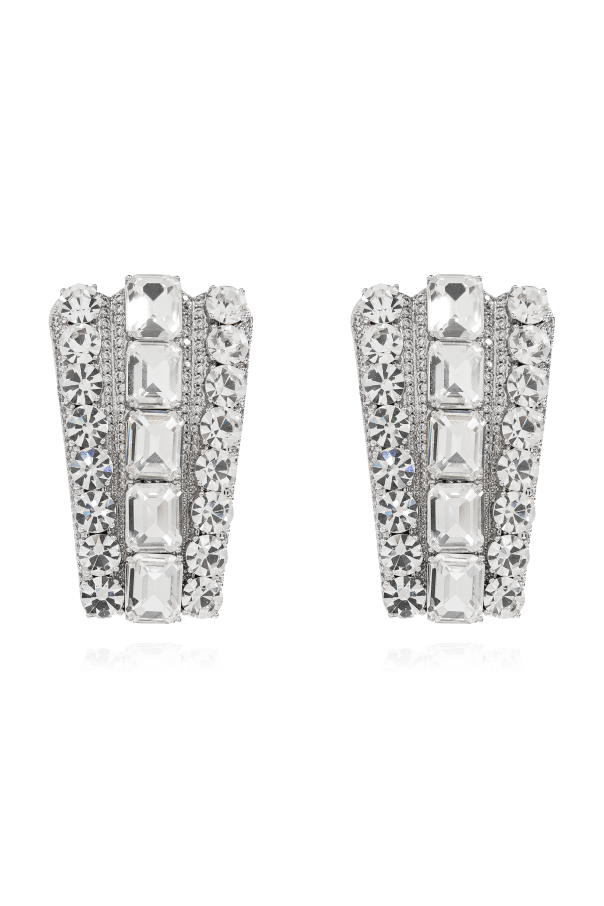 Earrings with shimmering crystals od Self-Portrait