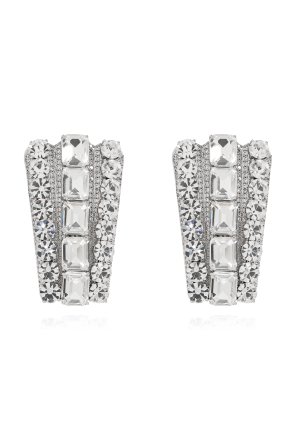 Earrings with shimmering crystals