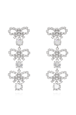 Earrings with shimmering crystals
