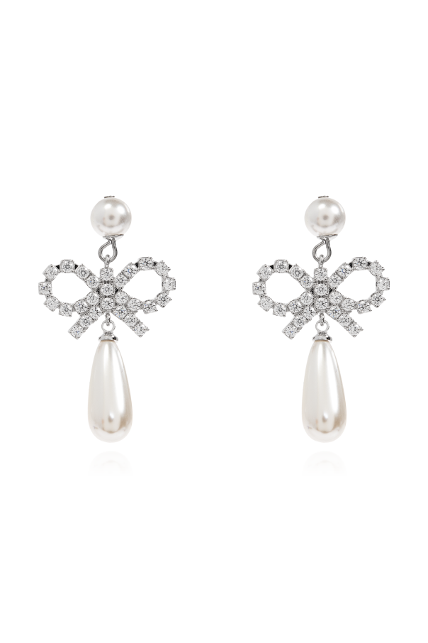 Earrings with shimmering crystals od Self-Portrait