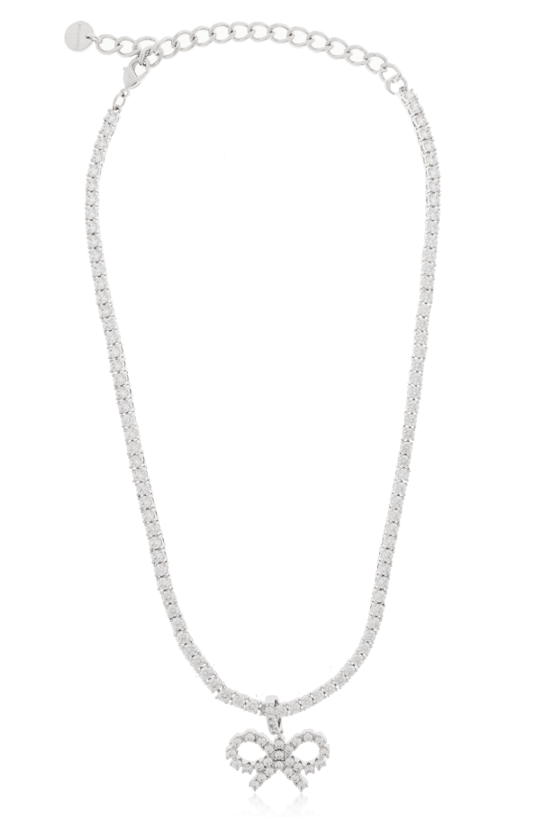 Self-Portrait Necklace with shimmering crystals