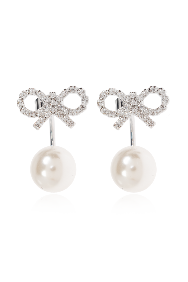 Earrings with shimmering crystals od Self-Portrait