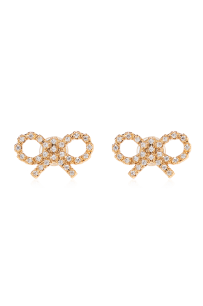Earrings with shimmering crystals