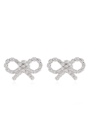 Earrings with shimmering crystals