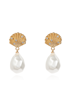 Earrings with shimmering crystals
