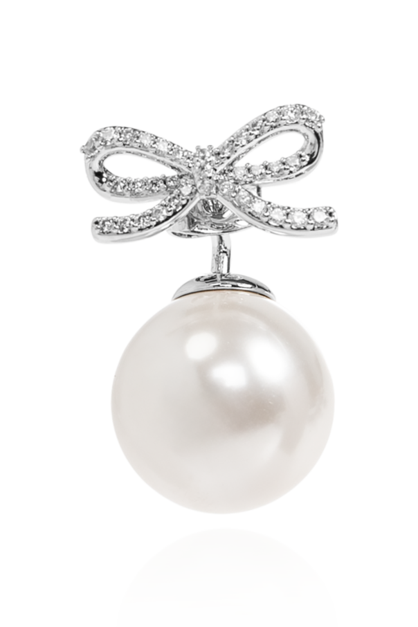 Self-Portrait Earrings with glass pearls
