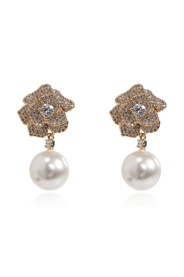 Earrings with shimmering crystals od Self-Portrait