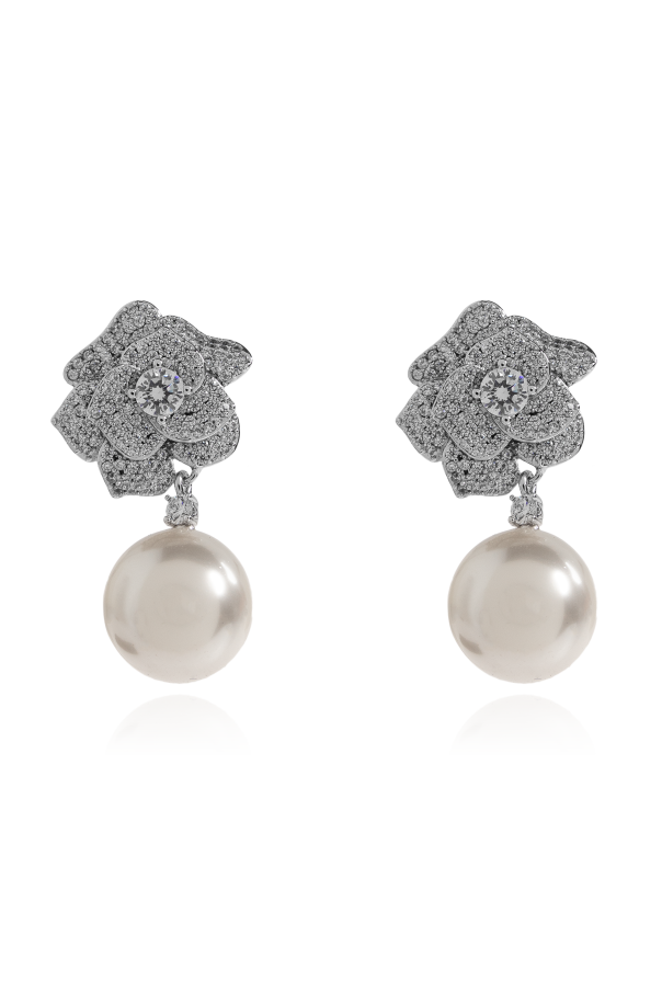Earrings with shimmering crystals od Self-Portrait