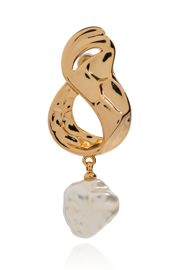 Self-Portrait Brass earrings