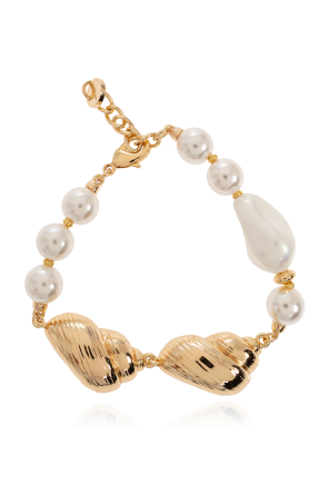 Bracelet with glass pearls