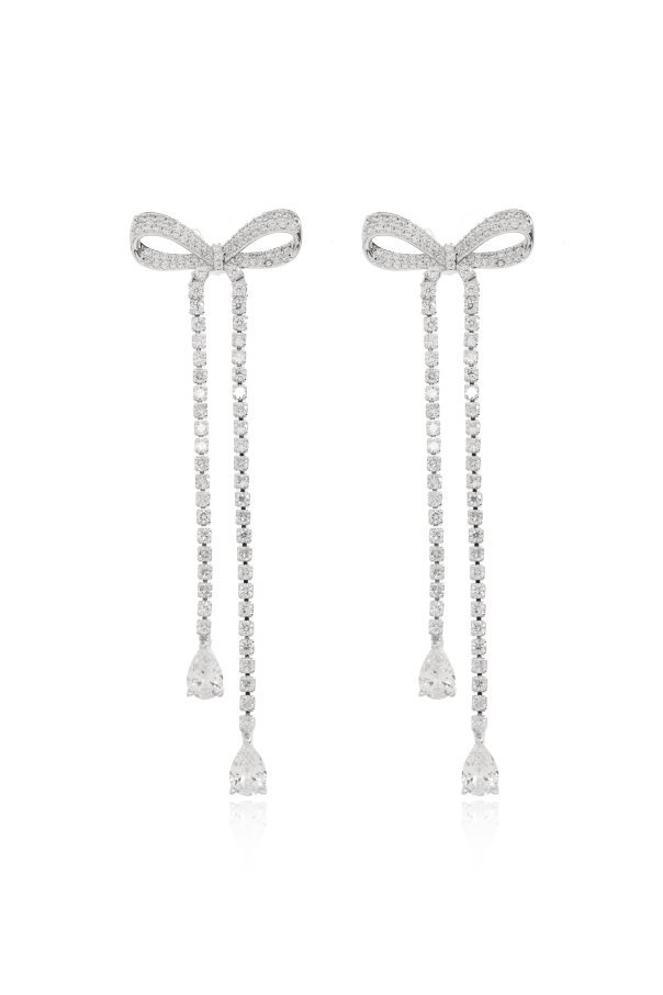 Long earrings with sparkling crystals od Self-Portrait