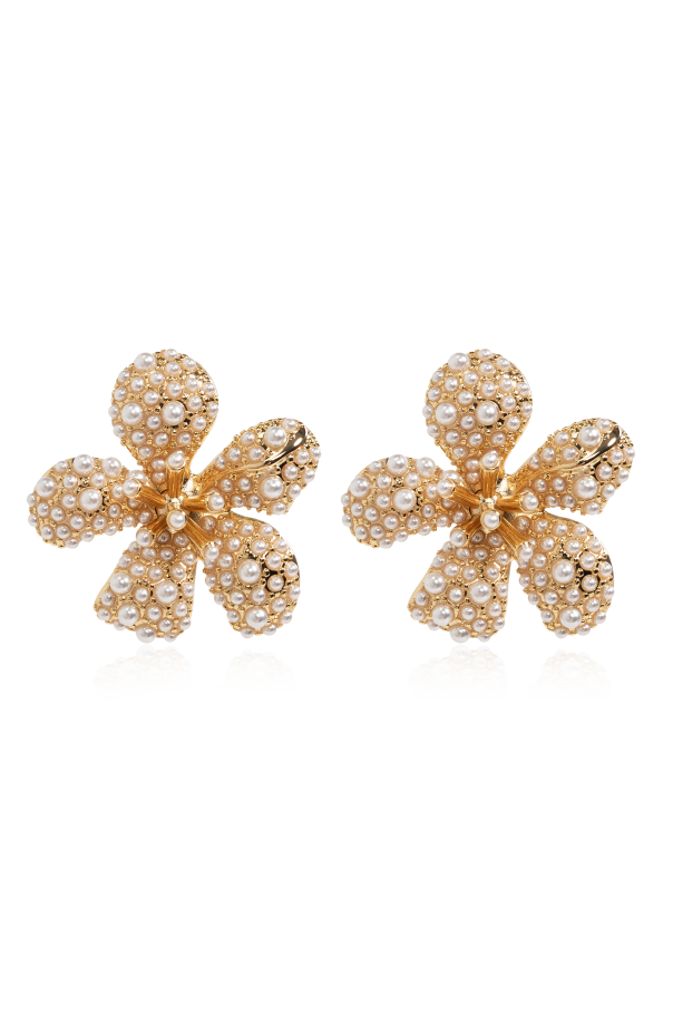 Earrings with a floral motif od Self-Portrait