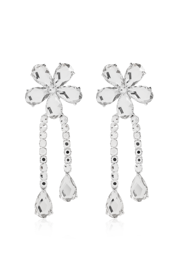 Long earrings with shimmering crystals od Self-Portrait