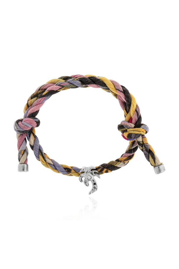 Bracelet with a logo-shaped pendant od Palm Angels