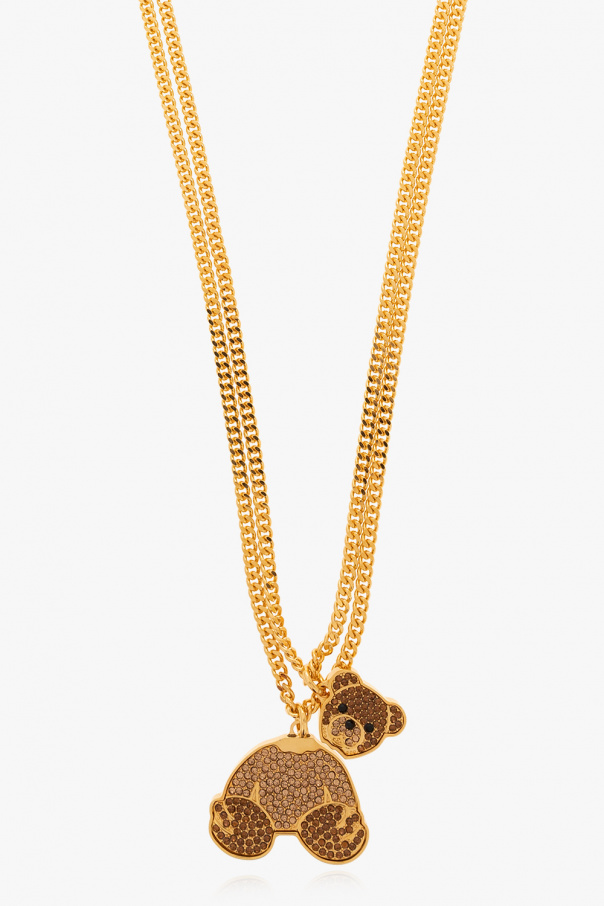 Palm Angels Necklace with teddy bear charm