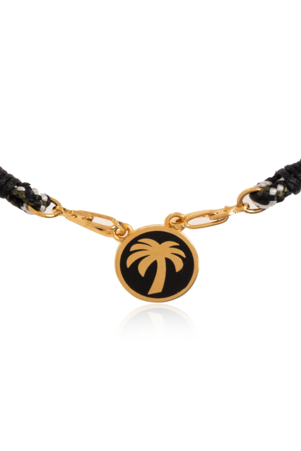 Palm Angels Choker z zawieszką z logo