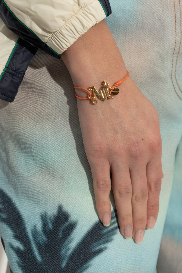 Palm Angels Adjustable bracelet with logo-shaped appliqué