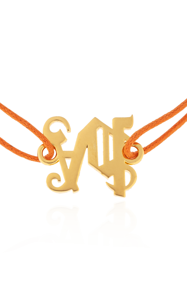 Palm Angels Adjustable bracelet with logo-shaped appliqué