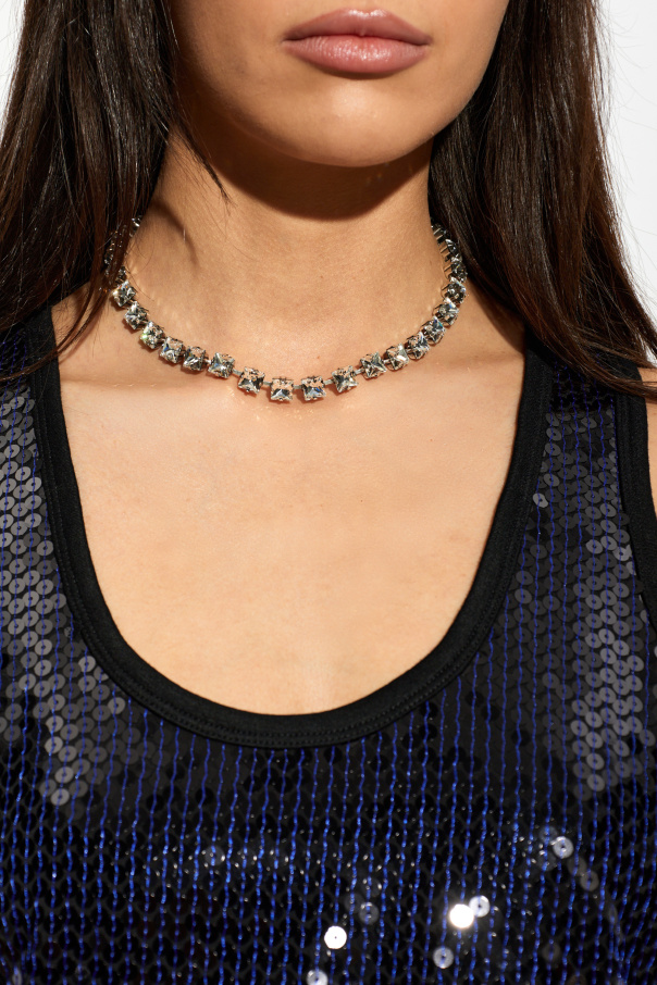 Isabel Marant Collar corto con cristales brillantes