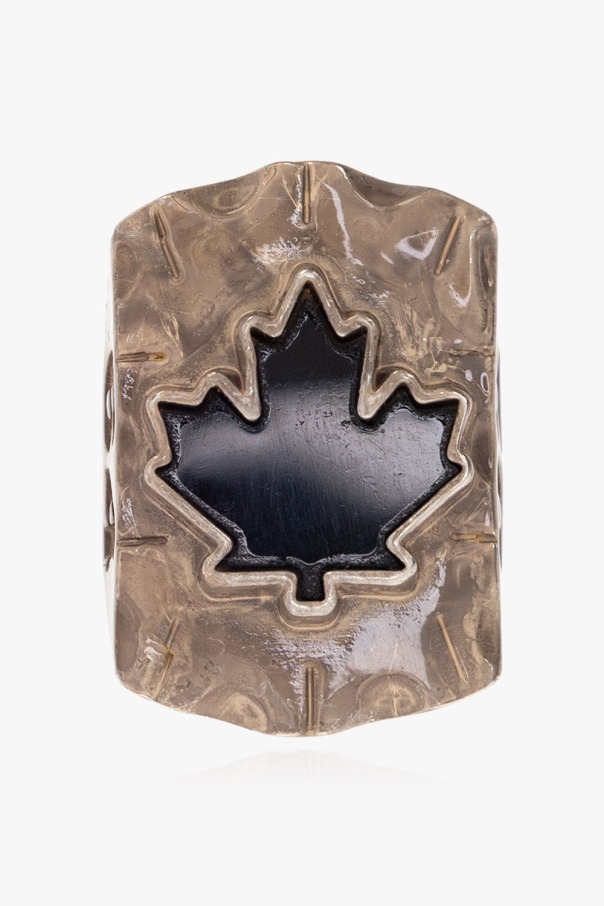 Dsquared2 Ring with maple leaf motif