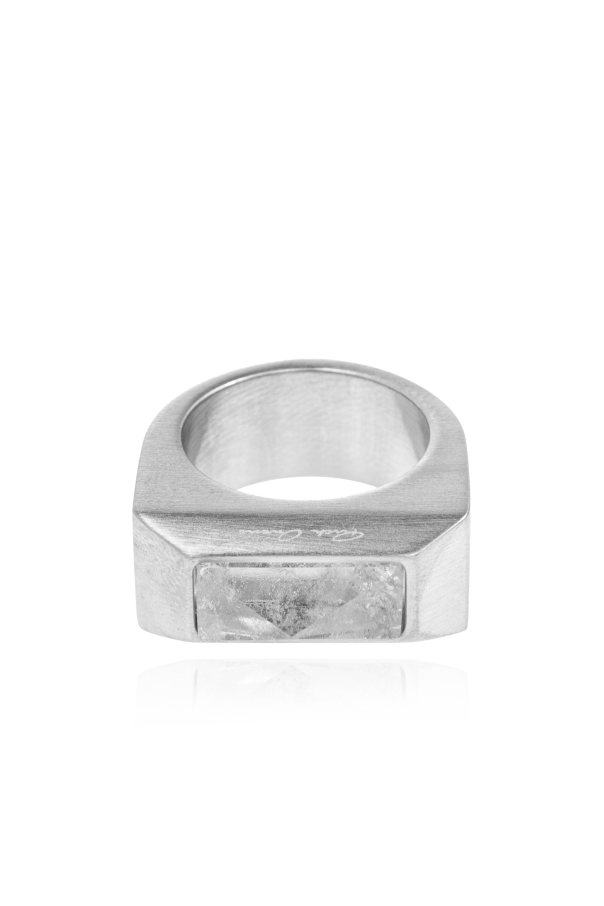 Rick Owens Signet ring with crystal